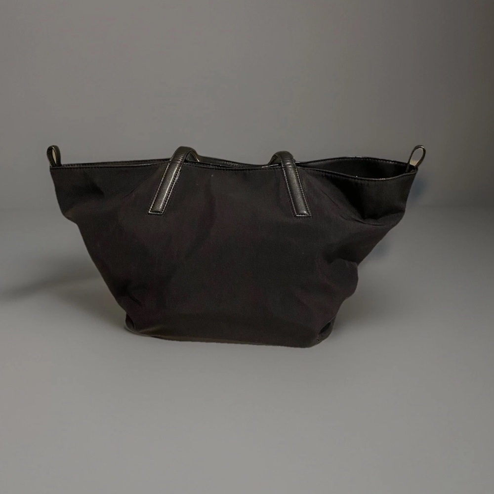 ZARA Black Faux Leather Tote Bag Large Shoulder  Carryall Shopper Travel  $69 - Picture 6 of 16